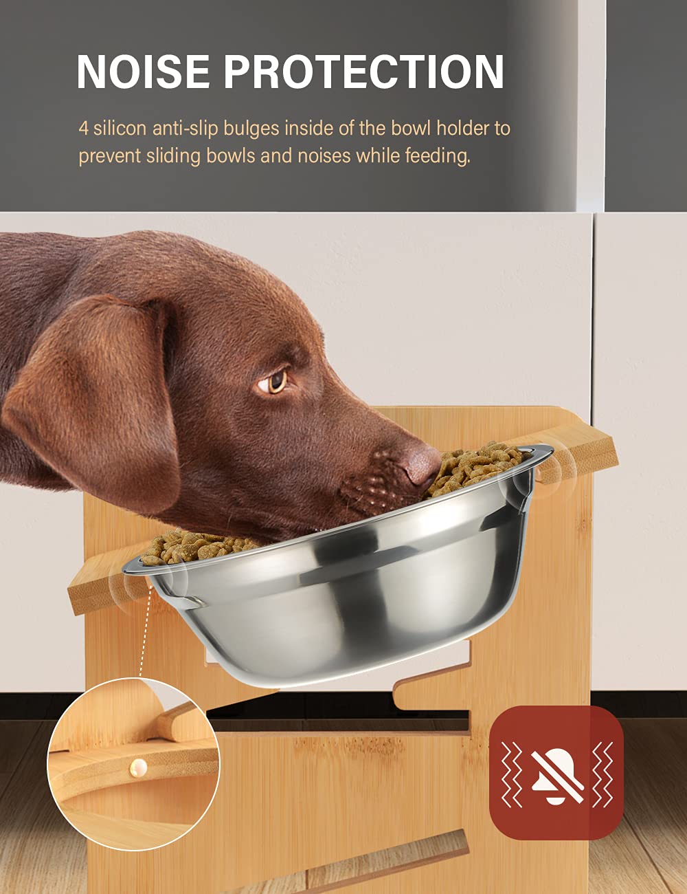 Vantic stainless steel bowls resist rust and are dishwasher safe.