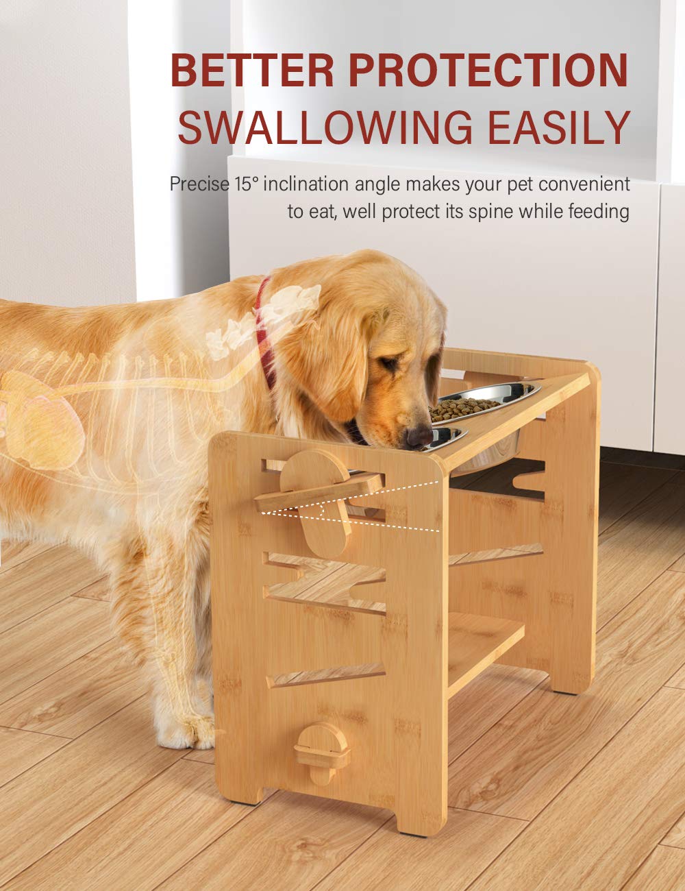 Vantic bamboo stand delivers sturdy, natural support with easy cleaning.