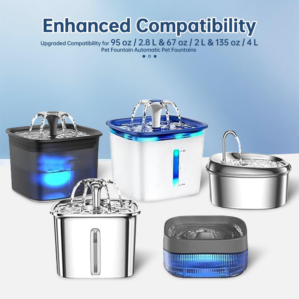 VANVE cat fountain sponge pack aids reliable filtration and cleaning.