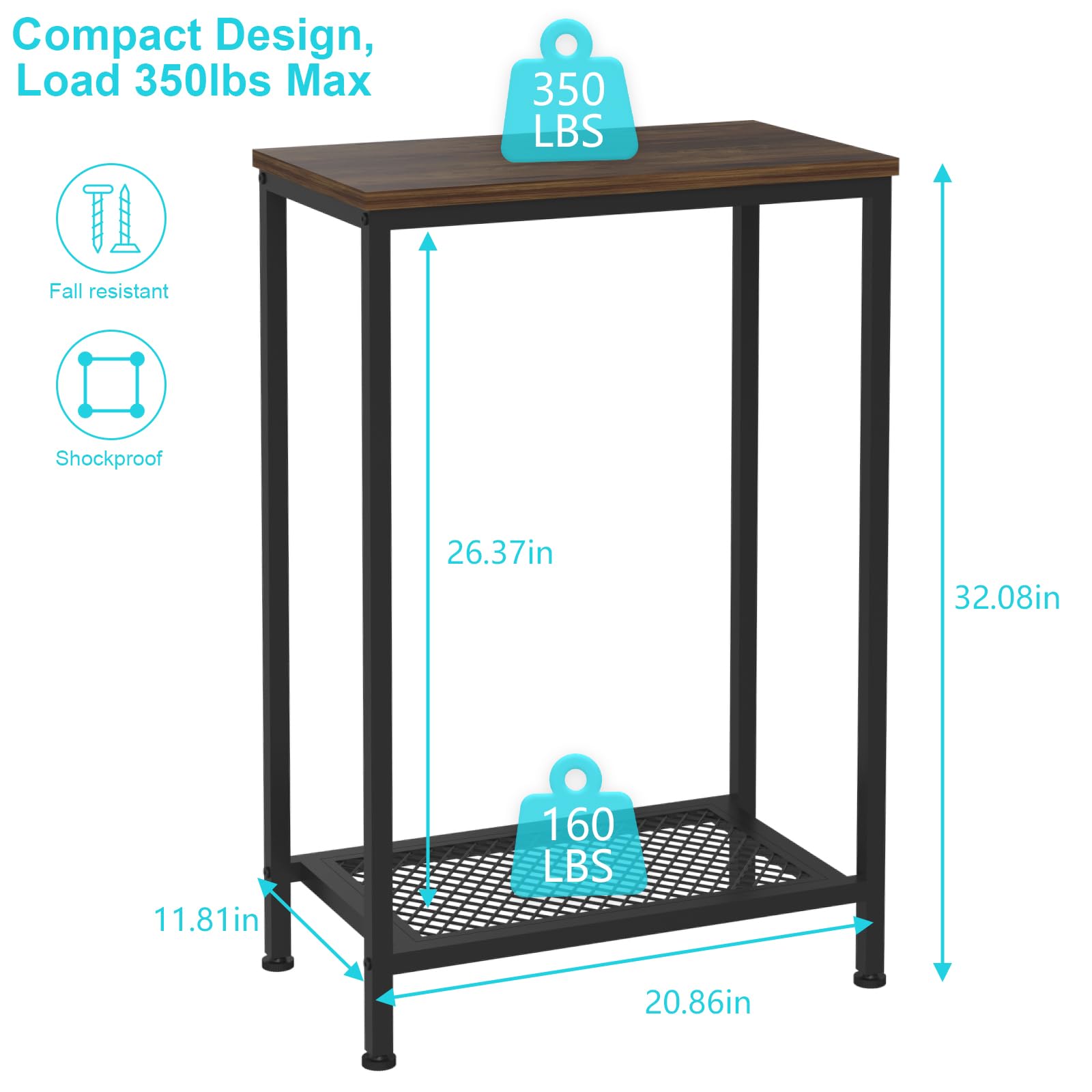 VANVERB compact corner placement showing fits small living rooms or offices