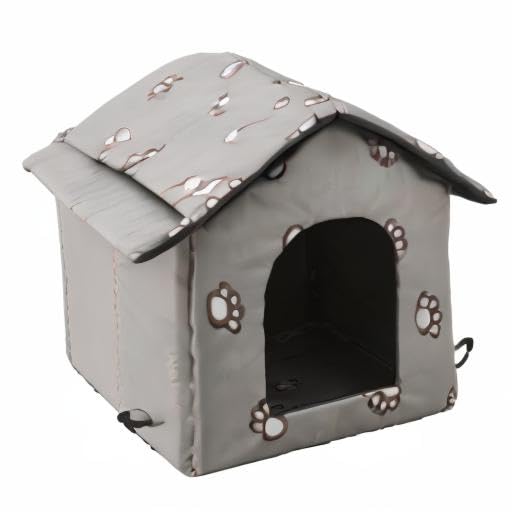 VARMTOR Outdoor Cat House all-season-warmth supports outdoor cats in chilly evenings.