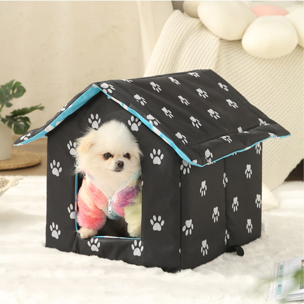 VARMTOR Outdoor Cat House foldable design enables easy storage and cleaning
