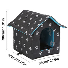 VARMTOR Outdoor Cat House interior plush lining delivers warm comfort