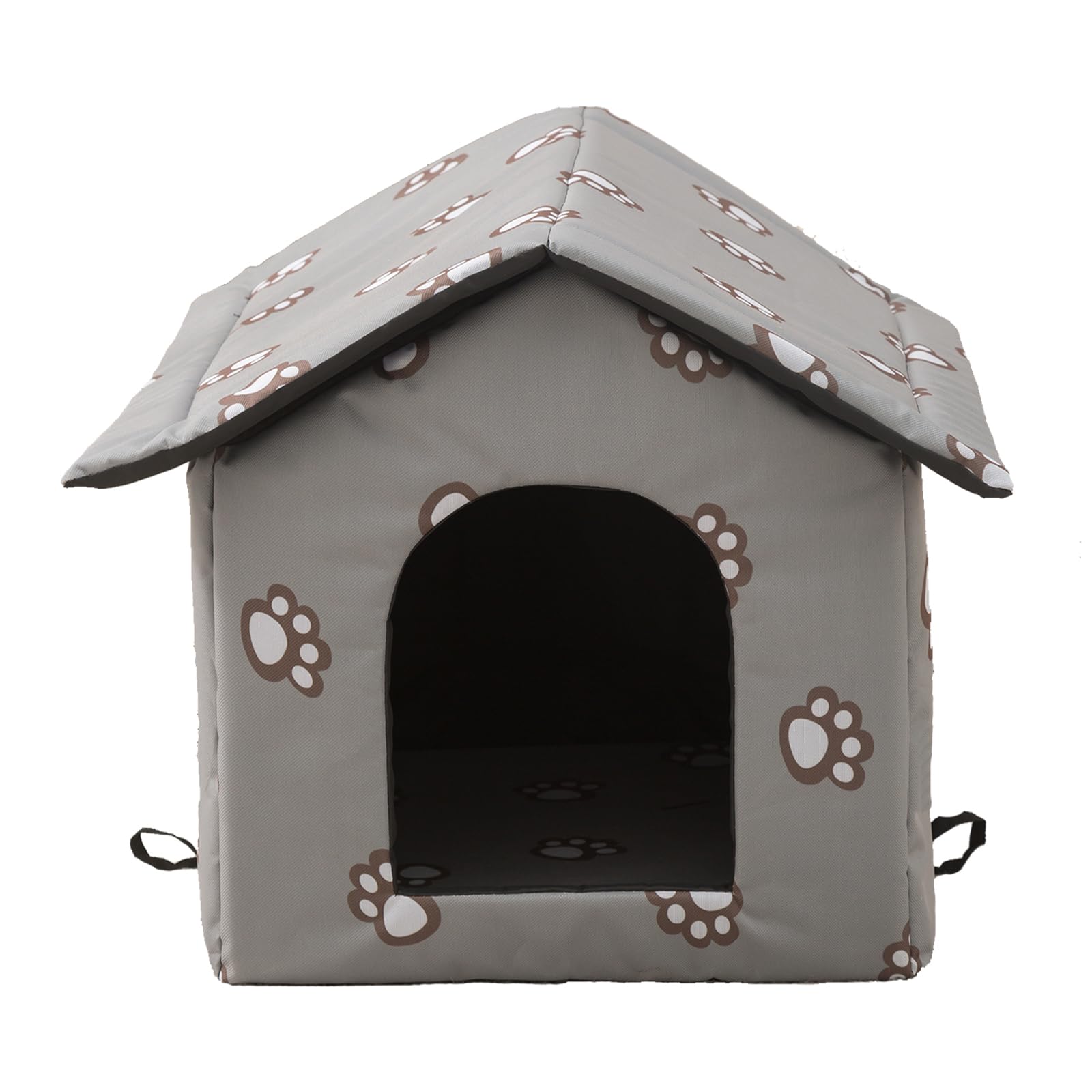 VARMTOR Outdoor Cat House weatherproof-shell provides durable year-round shelter.