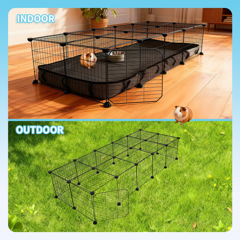 Varrisin portable metal fence indoor-outdoor design for flexible use at home or outdoors.
