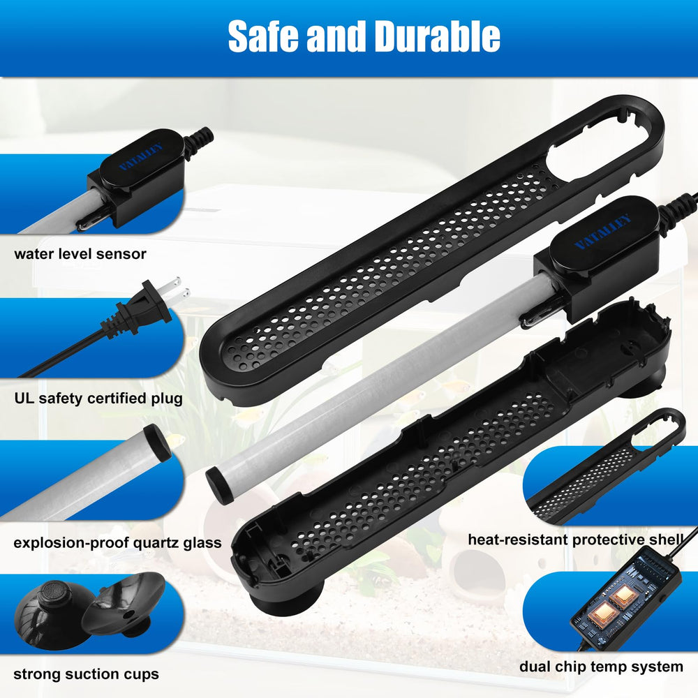 Vatalley heater with durable ABS shell construction