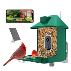 Vatjubi Bird Feeder Camera front view for real-time wildlife capture and family viewing