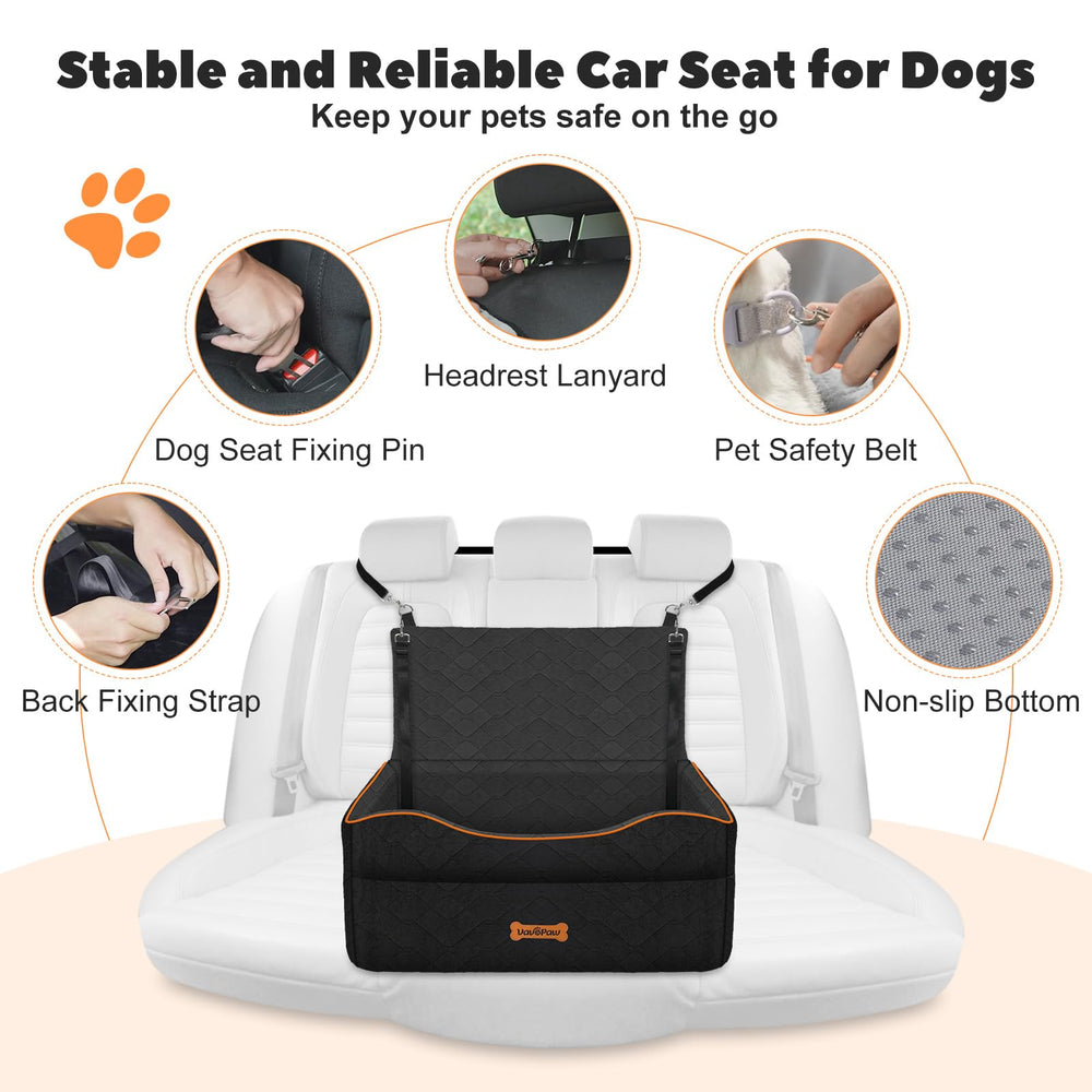 VavoPaw non-slip bottom keeps seat stable on car floor.