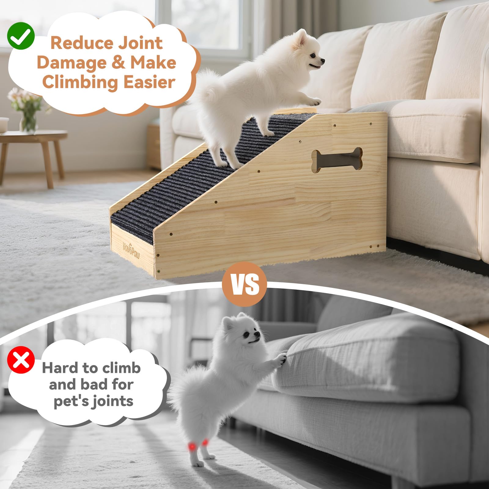 VavoPaw easy-assembly-ramp offers quick setup with simple tools.
