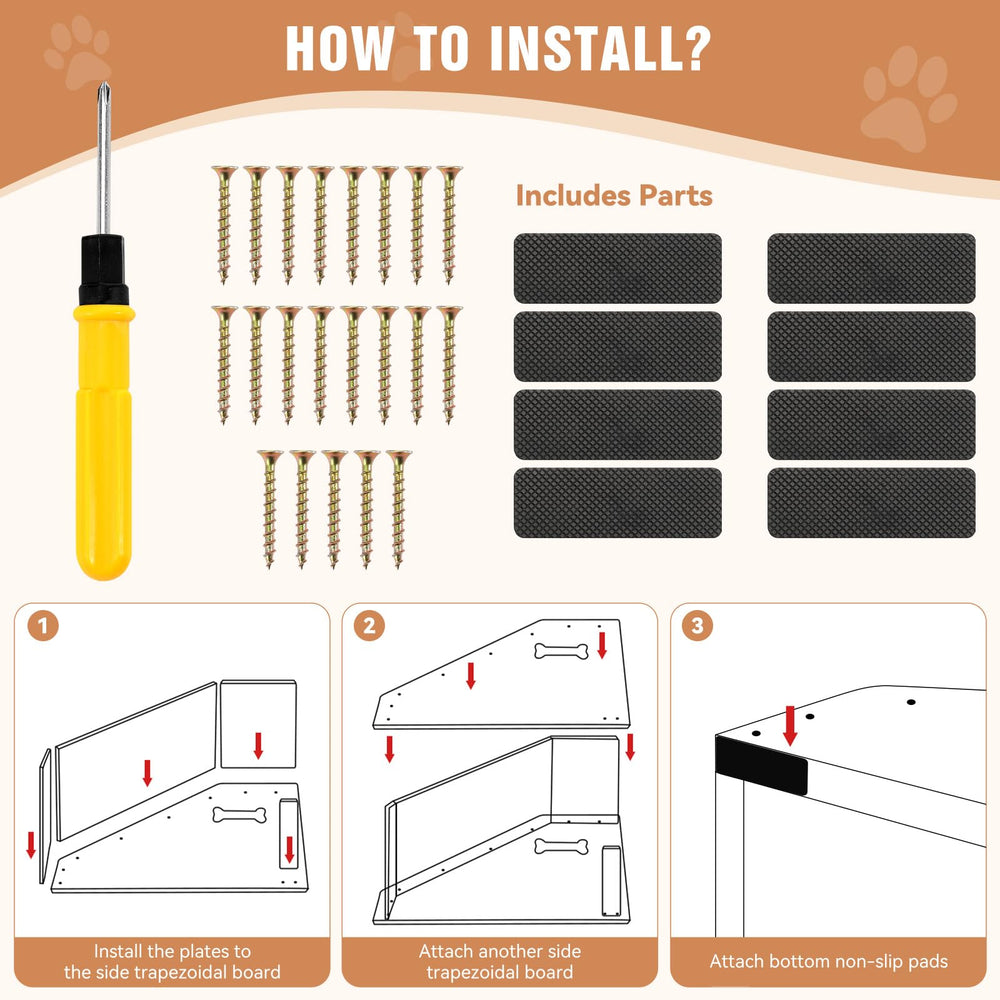 VavoPaw ramp is compatible with beds, couches, and vehicles for versatile use.