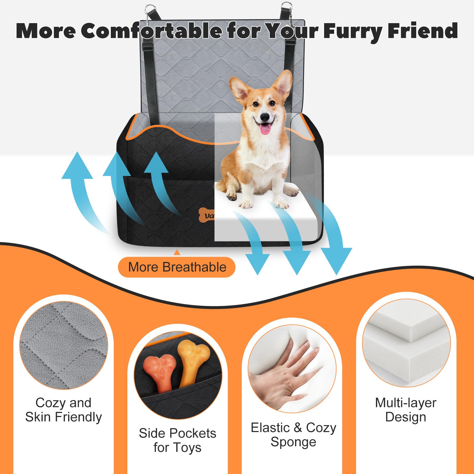 VavoPaw removable cover is machine washable for quick refresh