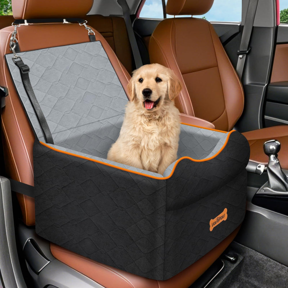 VavoPaw small dog car seat with thick cushion offers comfy support during car trips