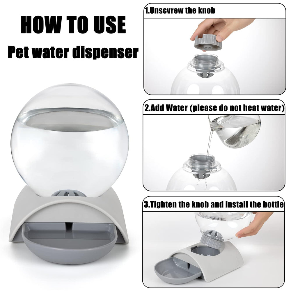 Vayugo Pet Water Dispenser detachable bowl enables quick cleaning.