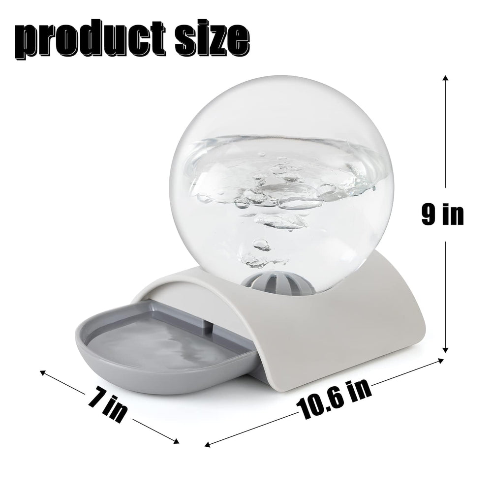 Vayugo Pet Water Dispenser transparent hopper lets you monitor levels.