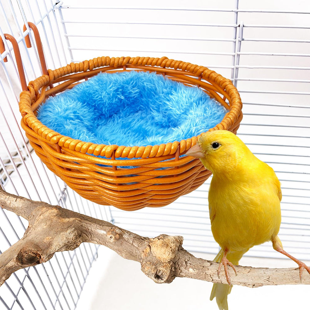 VCEPJH rattan bird nest interior-depth indicates secure, wide space for small birds