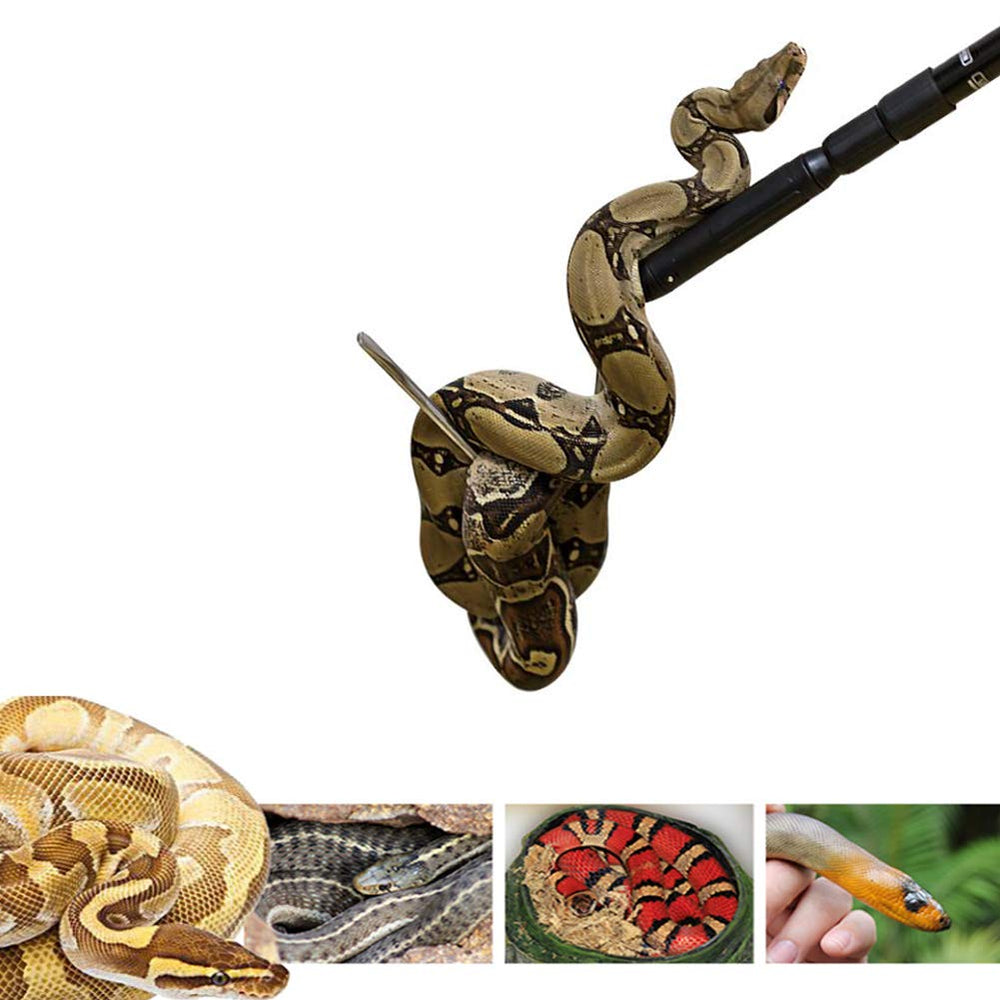 V-CHEETONG duckbilled hook enables safe reptile grasp.