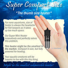 VCRAZE aquarium heater with digital display enables precise temperature control
