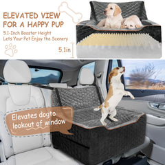 Vdamu booster seat with washable cover simplifies cleaning after trips.