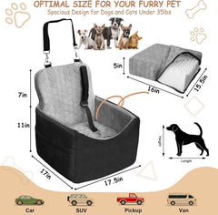 Vdamu dog car seat shows non slip base for secure driving