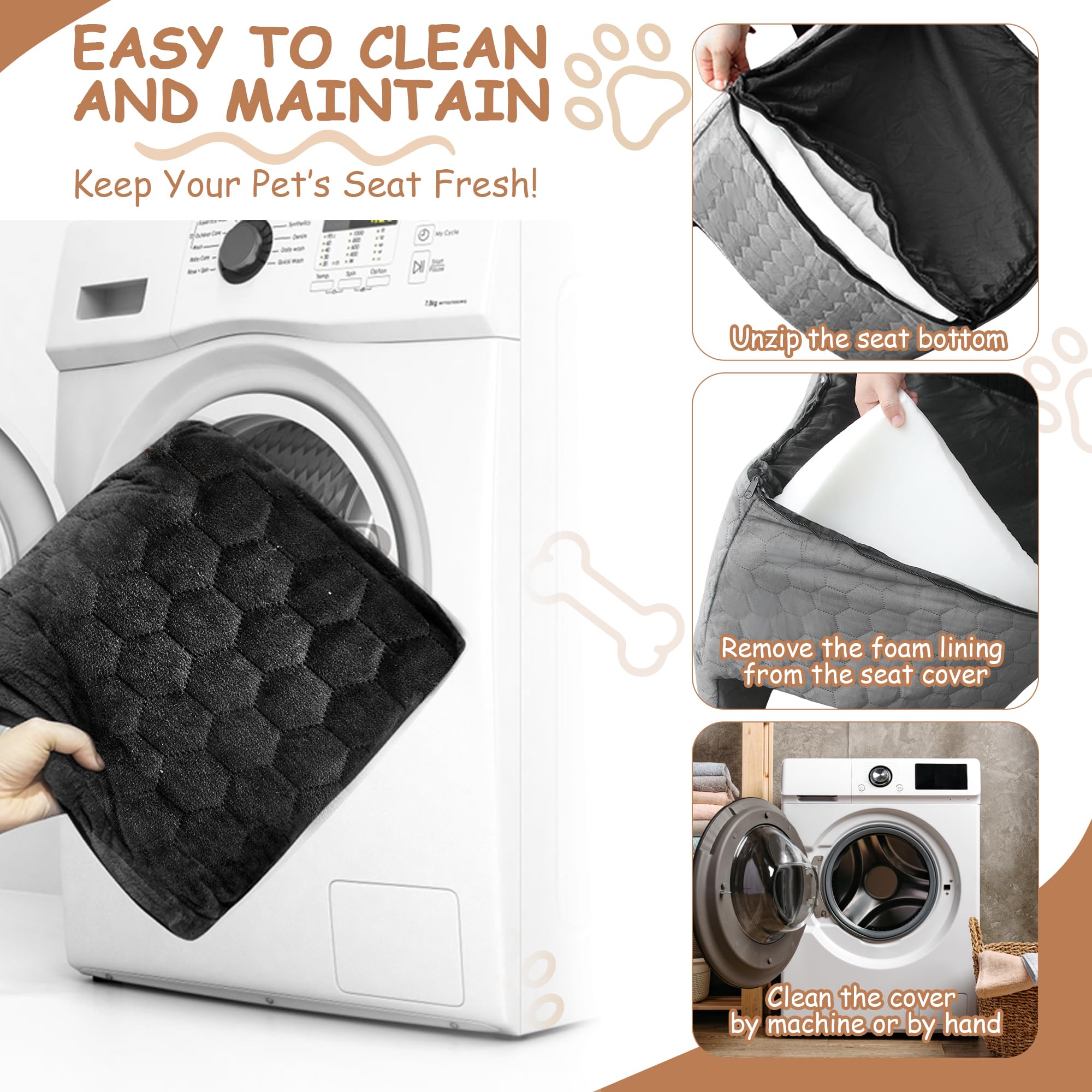 Vdamu dog car seat ships vacuum packed and expands in 24 hours