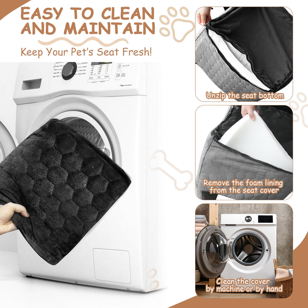 Vdamu dog car seat ships vacuum packed and expands in 24 hours