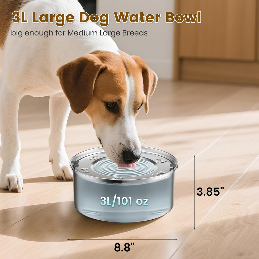 VDTEB dog water bowl dishwasher-safe design saves time on cleanup.
