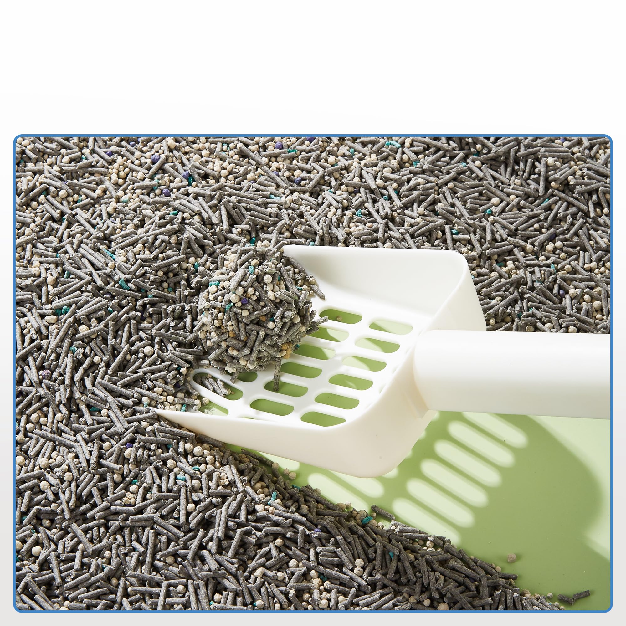 Vealind cat litter 2mm tofu pellets show compact texture.