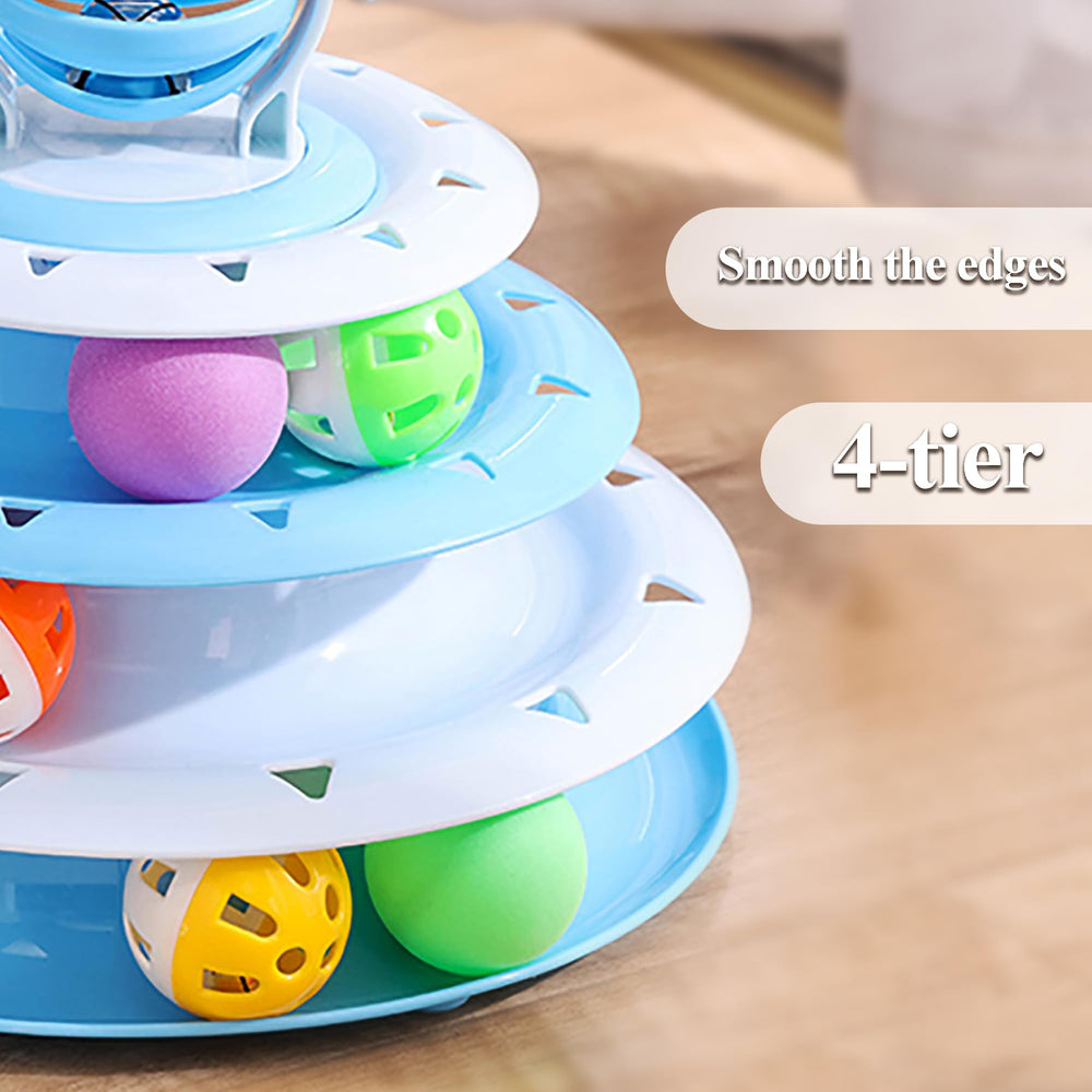 Vealind Cat Toy Roller non-slip base keeps play steady