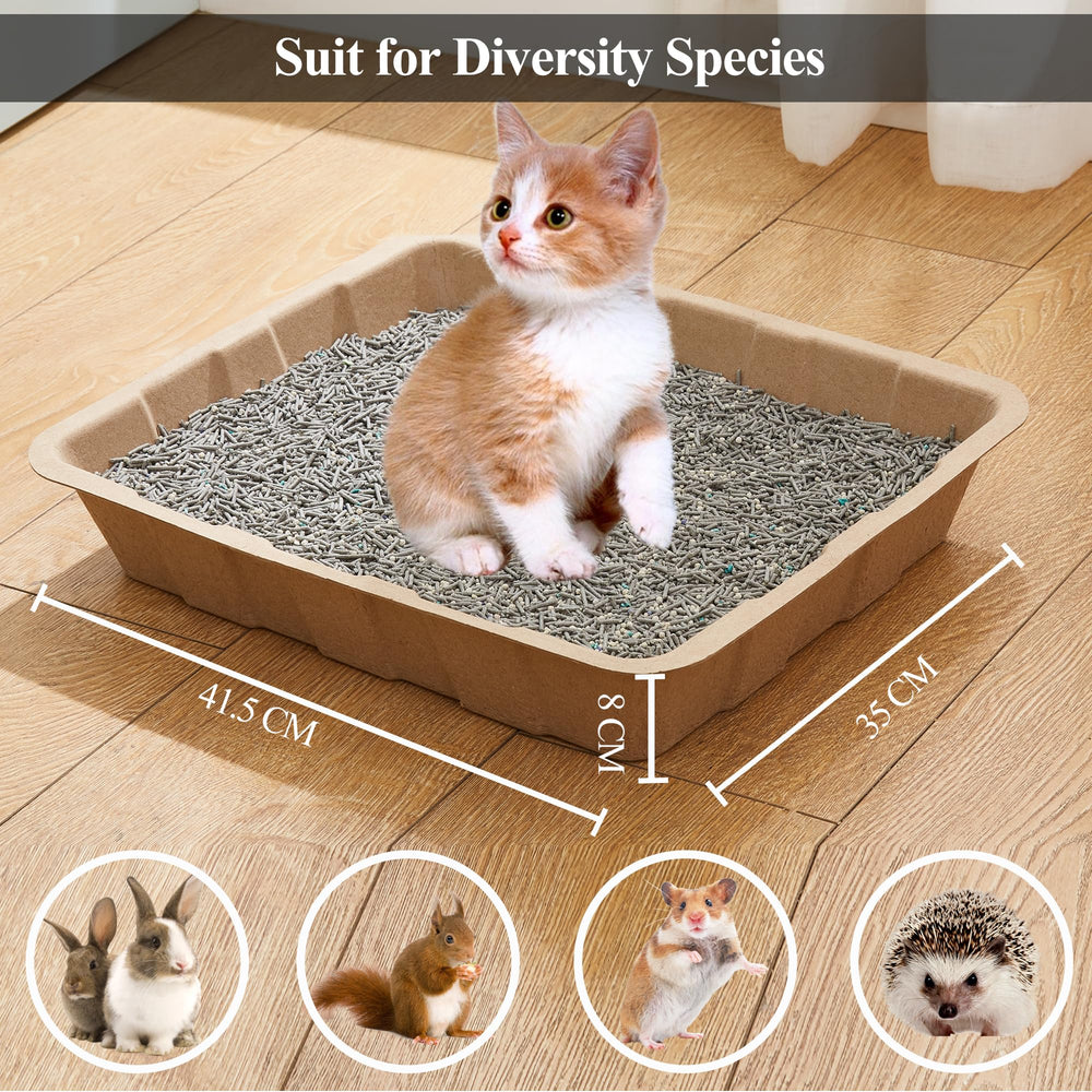 Vealind 10-pack litter box ready for quick replacements