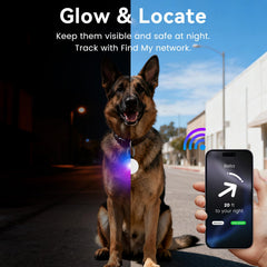 Vebiso GPS Tracker Dog Light on-dog collar for safe night walks
