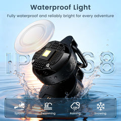 Vebiso IP68 dog light splash-proof design for rain, snow, and dust protection