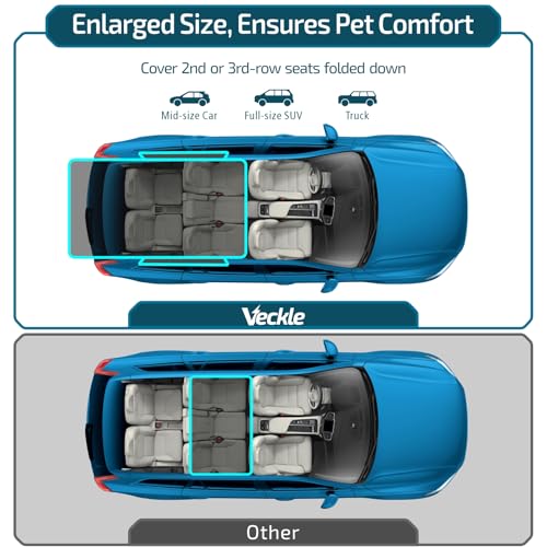 Veckle SUV Cargo Liner water-resistant fabric repels spills and grime.