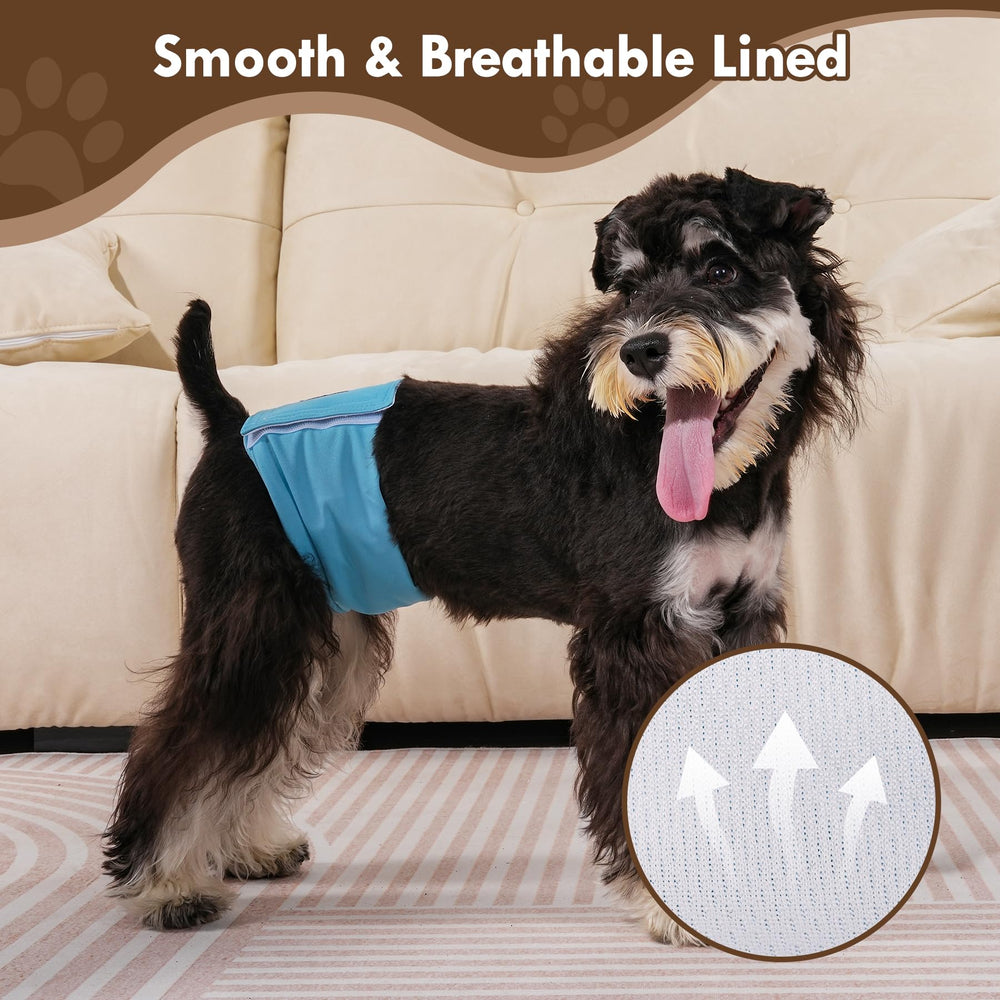 Vecomfy Belly Band elastic edges contour to dog's waist for relaxed wear