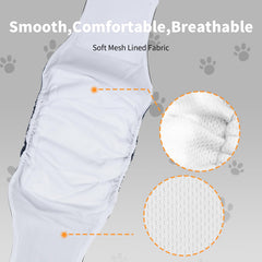 Vecomfy belly band hook and loop closure for easy on off.