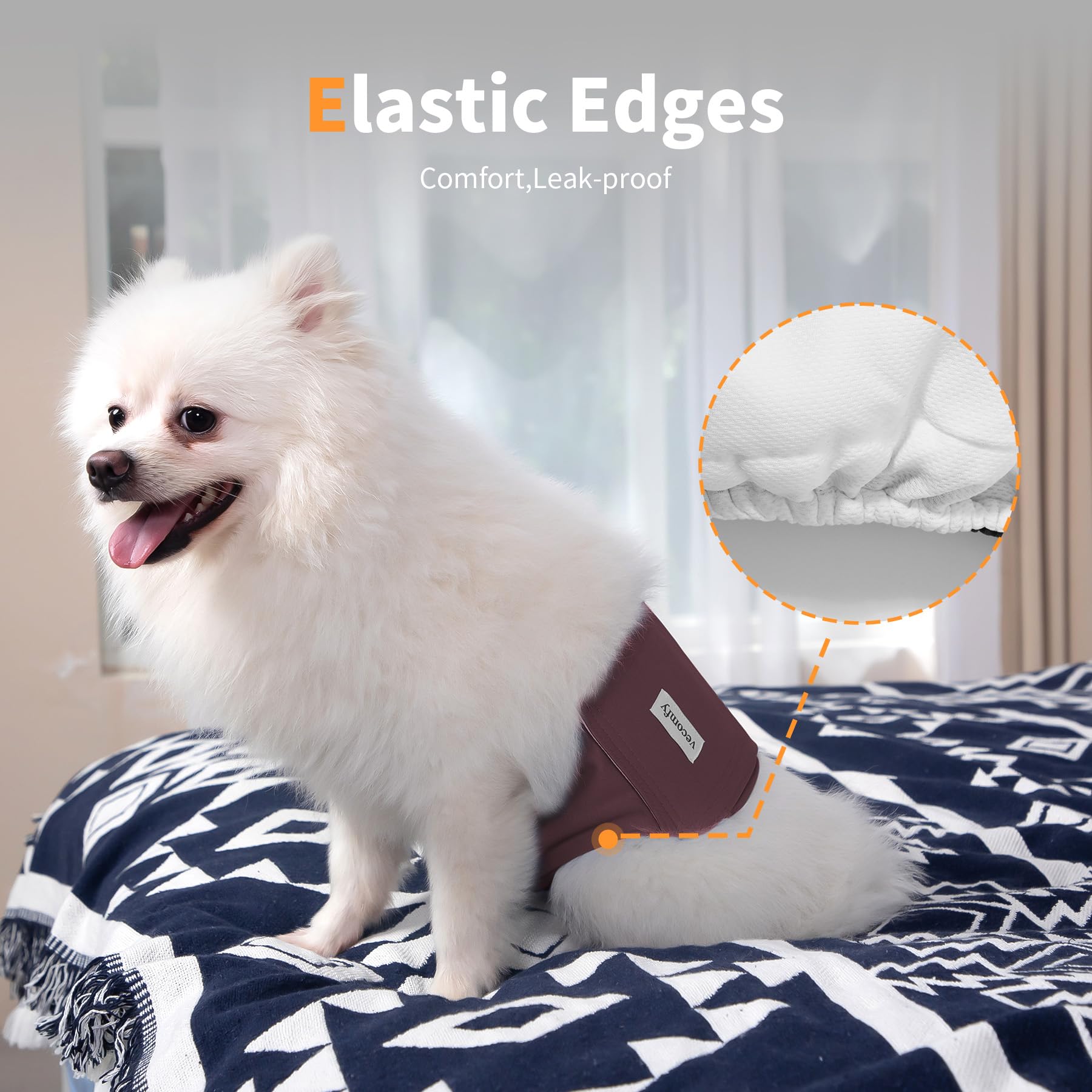 Vecomfy belly band pack of five offers value for households.