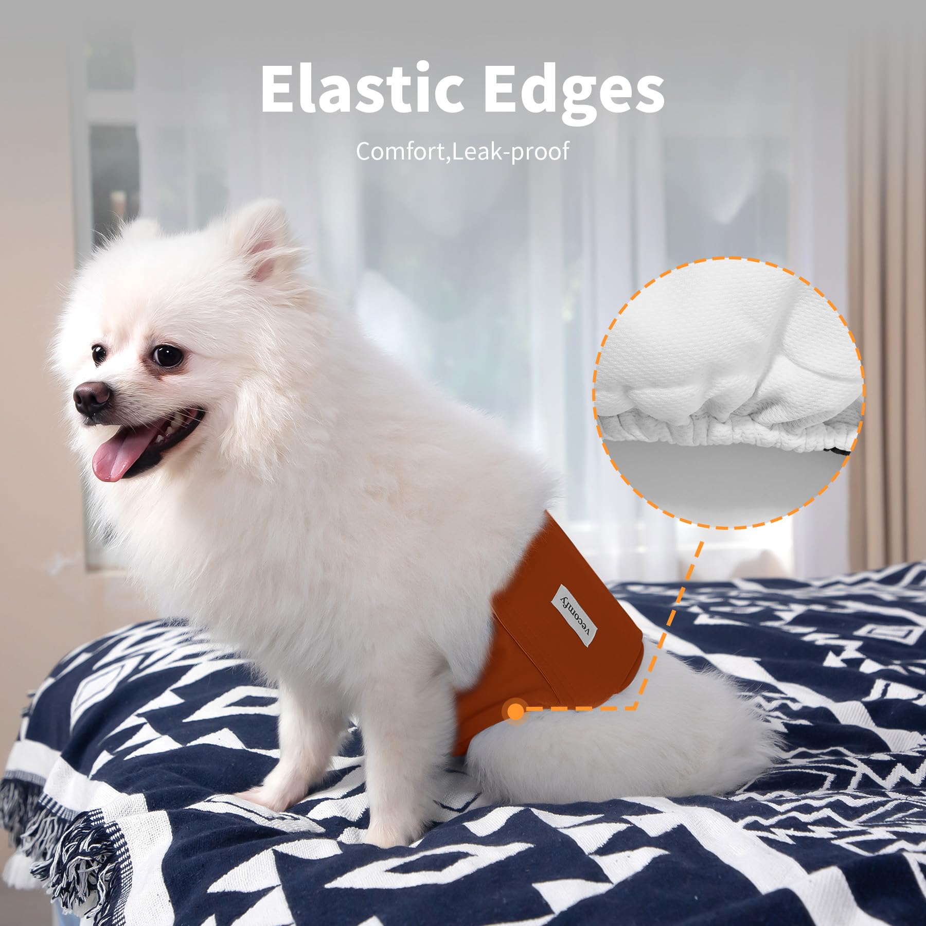 Vecomfy belly bands are washable and reusable for eco-friendly use.