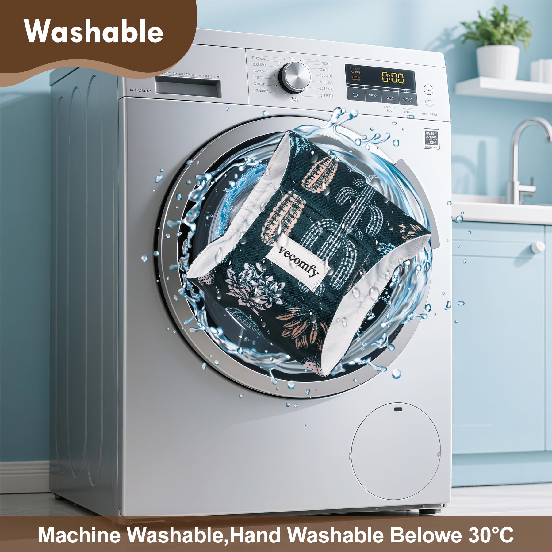 Vecomfy washable and reusable design reduces waste and saves money.