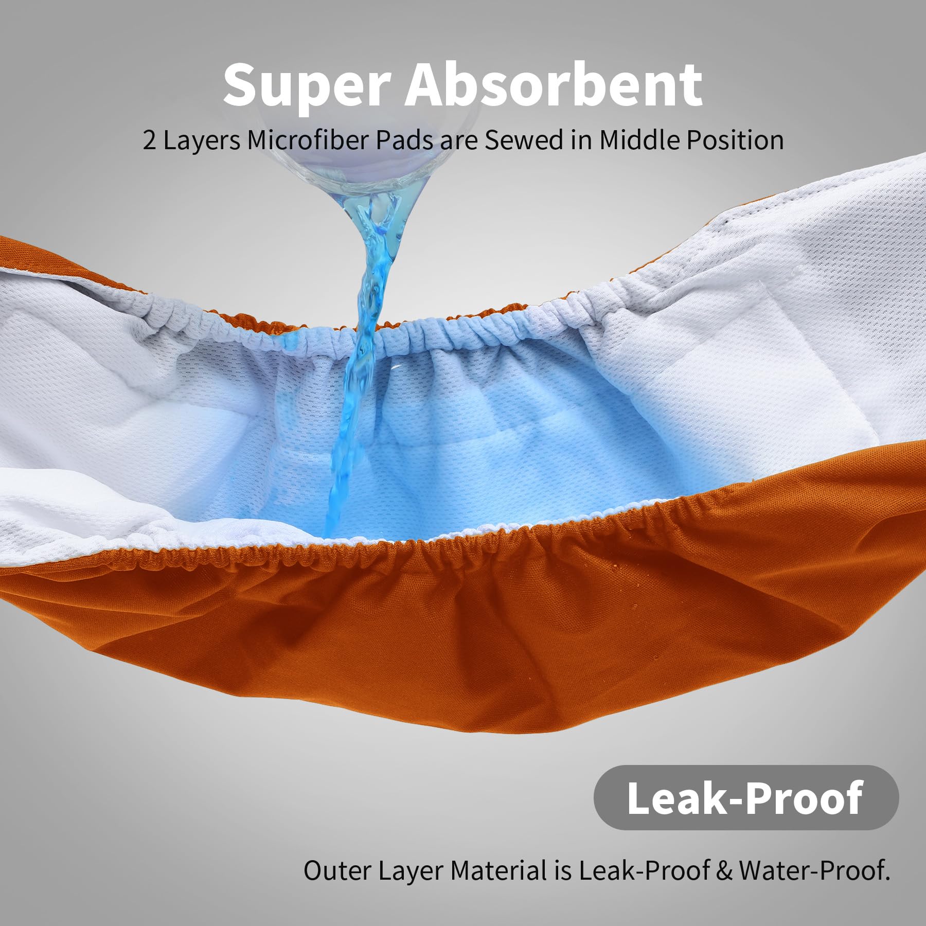 Vecomfy belly band waterproof outer layer protects furniture.