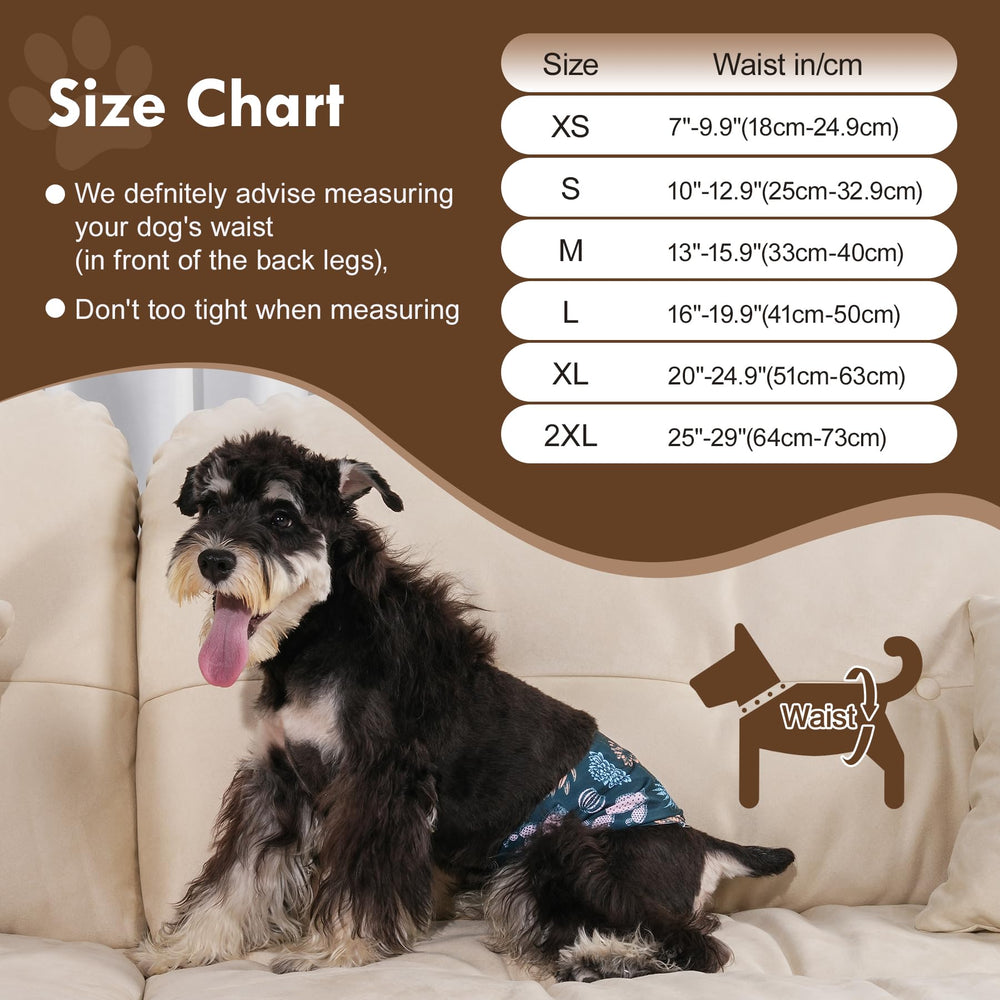 Vecomfy belly bands waterproof top layer protects furniture from accidents.