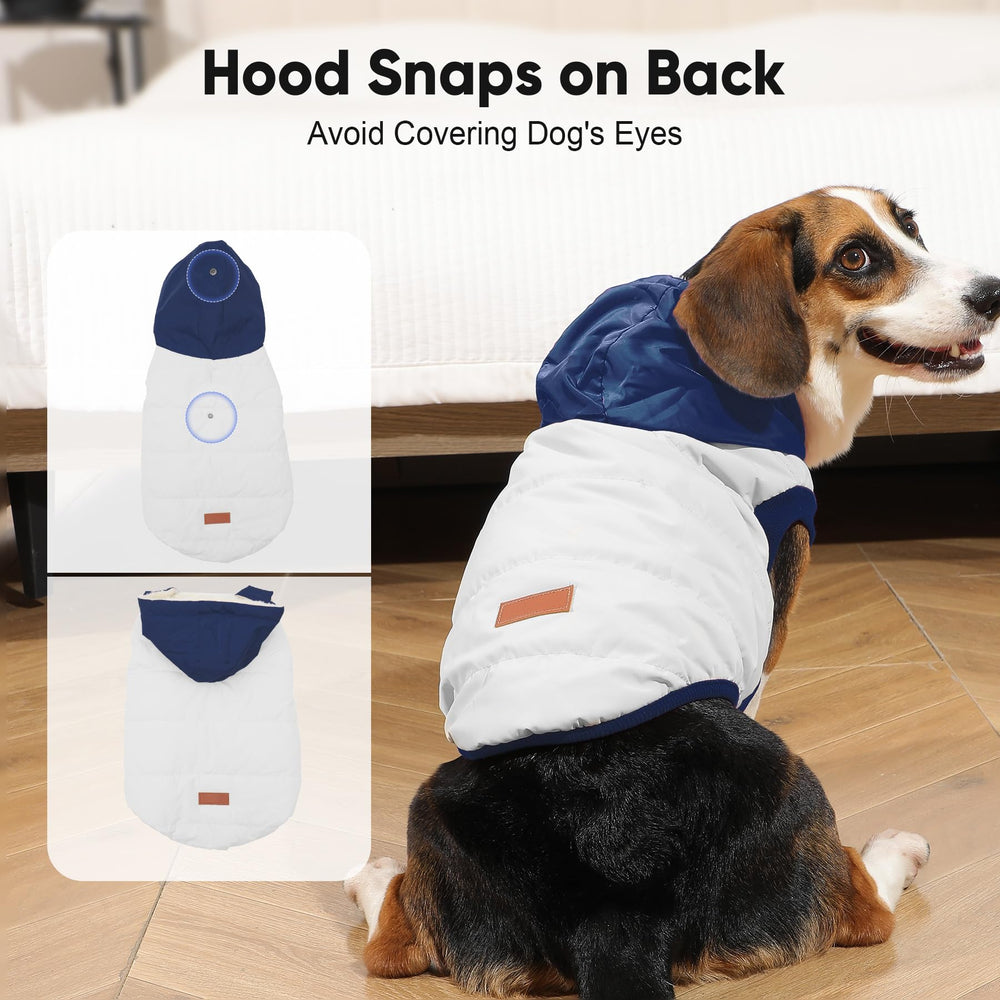 Vecomfy dog hoodie snap closure enables easy on-off for busy mornings