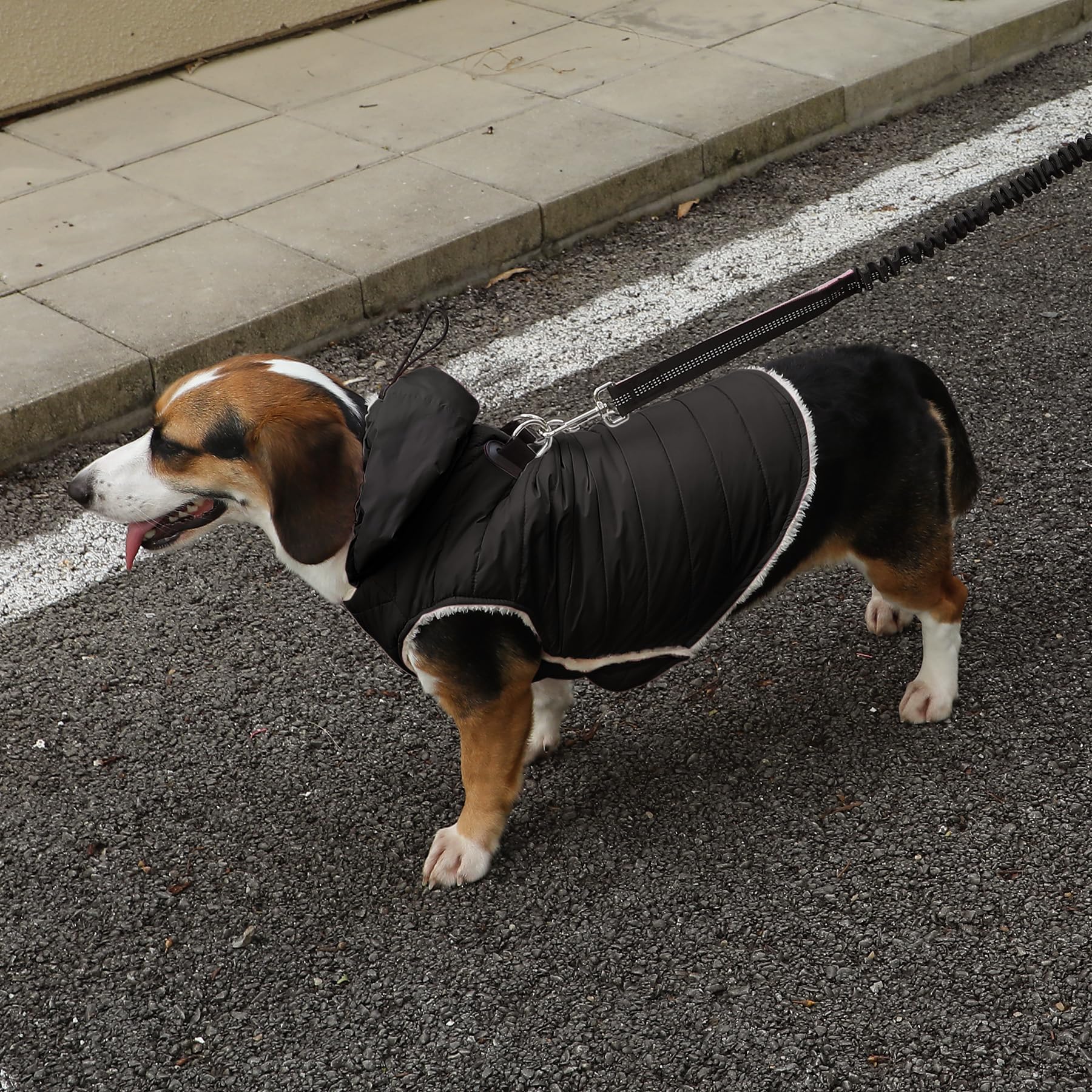 Vecomfy hoodie with drawstring hood protects ears
