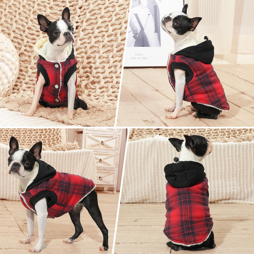 Vecomfy elastic cuff dog coat demonstrates secure easy wear.