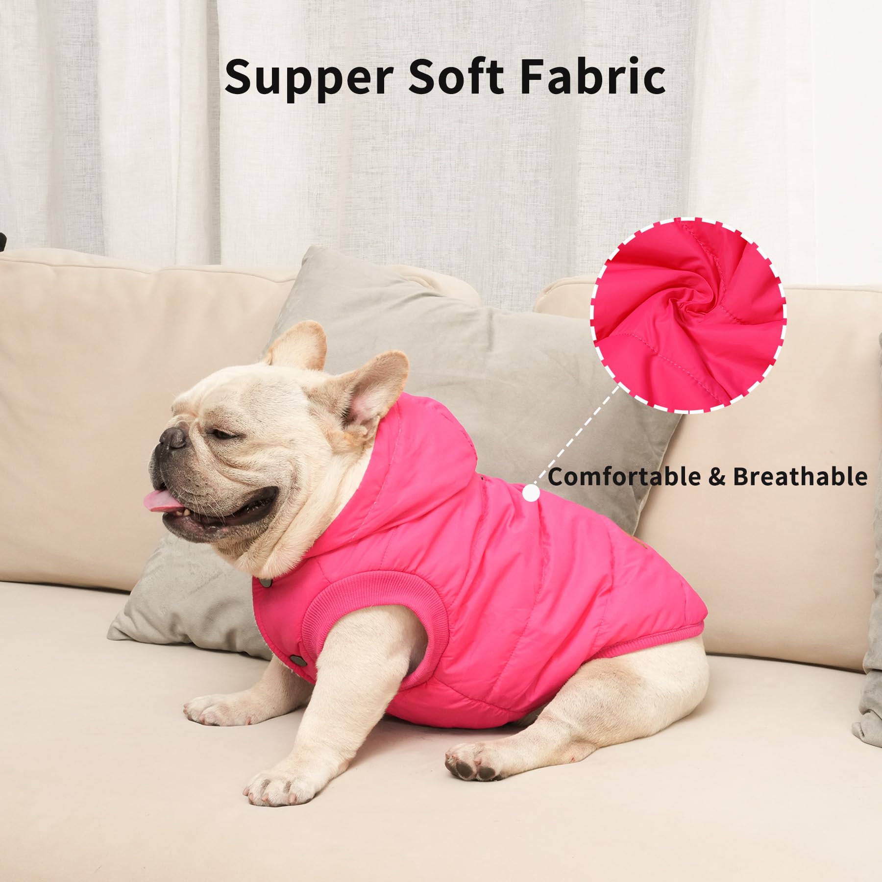 Vecomfy elastic edges at feet and waist create a snug, flexible fit