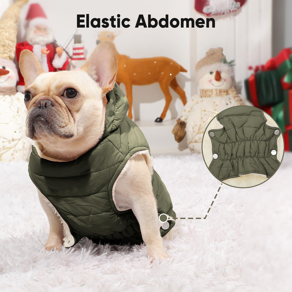 Vecomfy hoodie side view with built-in harness and chest support