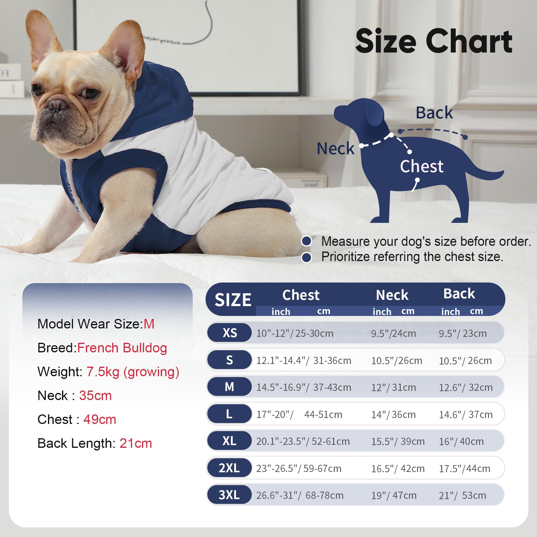 Vecomfy fleece-lined dog hoodie side view highlights snug fit for large breeds