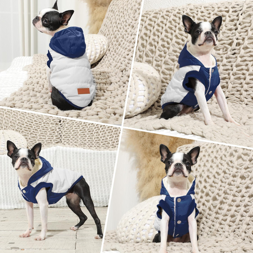 Vecomfy large dog hoodie hood detail highlighting ear protection in cold weather