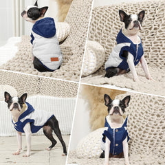 Vecomfy large dog hoodie hood detail highlighting ear protection in cold weather
