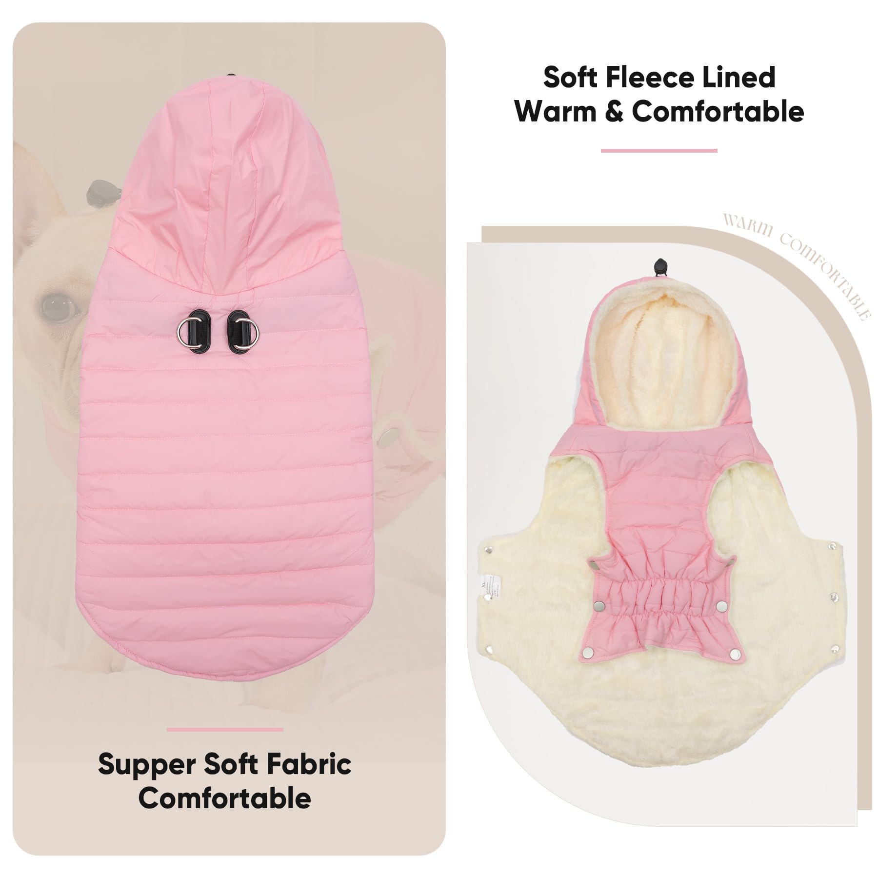 Vecomfy XXL fits large dogs with chest guidance.