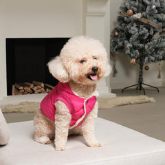 Vecomfy pink XS hoodie back view highlighting durable breathable fabric