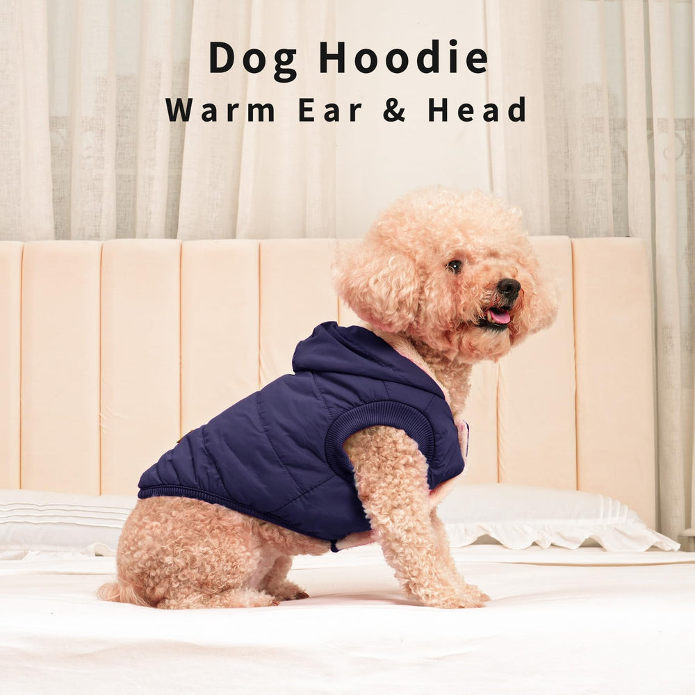 Vecomfy snaps on-off dog hoodie easy wear for quick outdoor outings